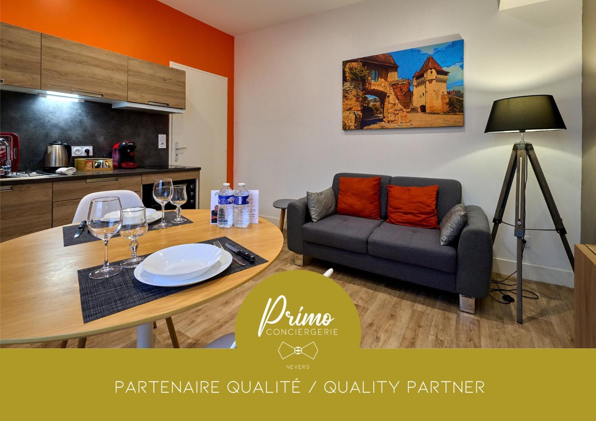 Le Faidherbe Style Appart' Hotel - Wifi Gratuit - Parking Gratuit Calme Et Lumineux Nevers Luaran gambar